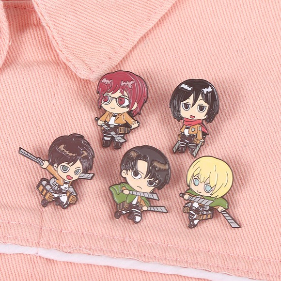 Attack On Titan Hange Zoë Enamel Pins 59-1 - Picture 2 of 5